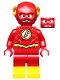 Minifig No: sh0549  Name: The Flash - Gold Outlines on Chest and Yellow Boots