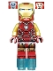 Minifig No: sh0573  Name: Iron Man - Mark 85 Armor, Small Helmet Visor