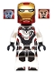 Minifig No: sh0575  Name: Iron Man - White Jumpsuit, Neck Bracket