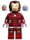 Minifig No: sh0612  Name: Iron Man - Silver Hexagon on Chest