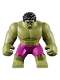 Minifig No: sh0643  Name: Hulk - Giant, Magenta Pants, Black Hair