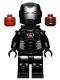 Minifig No: sh0646  Name: War Machine - Black and Silver Armor with Neck Bracket