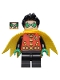 Minifig No: sh0651  Name: Robin - Green Mask and Hands, Black Medium Legs, Yellow Scalloped Cape