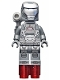 Minifig No: sh066  Name: War Machine - Dark Bluish Gray and Silver Armor with Backpack