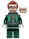 Minifig No: sh0687  Name: Dr. Octopus (Otto Octavius) / Doc Ock - Dark Green Suit, Neck Bracket