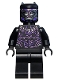 Minifig No: sh0728  Name: Black Panther - Claw Necklace, Dark Purple and Lavender Highlights