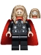 Minifig No: sh0734  Name: Thor - Long Dark Tan Hair