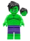 Minifig No: sh0798  Name: Hulk - Minifigure, Dark Purple Pants, Short Tousled Hair