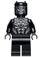 Minifig No: sh0807  Name: Black Panther - Claw Necklace, Pearl Dark Gray Highlights