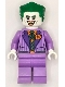 Minifig No: sh0903  Name: The Joker - Medium Lavender Suit, Dark Green Vest, Green Hair Swept Back