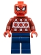 Minifig No: sh0905  Name: Spider-Man - Christmas Sweater