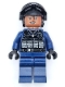 Minifig No: sh0917  Name: SHIELD Agent - Female, Tactical Vest, Black Goggles, Medium Brown Head