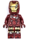 Minifig No: sh0923  Name: Iron Man - Mark 6 Armor, Large Helmet Visor, Battle Damage