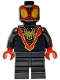 Lego part: Spider-Man (Miles 'Spin' Morales) - Black Medium Legs, Gold Spider Logo