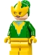 Lego part: Electro - Bright Green Torso and Hair, Yellow Mask and Medium Legs