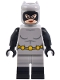 Minifig No: sh0961  Name: Catwoman - Light Bluish Gray Suit