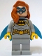 Lego part: Batgirl - Minifigure, Light Bluish Gray Suit