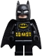 Lego part: Batman - Black Suit, Yellow Belt with Medium Nougat Details, Cowl with White Eyes