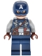 Minifig No: sh1011 Name: Captain America - Dark Blue Suit with Strap Minifig No: sh1011 Name: Captain America - Dark Blue Suit with Strap