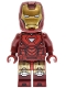 Minifig No: sh1015  Name: Iron Man - Mark 6 Armor, Large Helmet Visor, Light Nougat Head