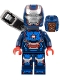 Minifig No: sh1038 Name: Iron Patriot MK1 - Stud Shooter Minifig No: sh1038 Name: Iron Patriot MK1 - Stud Shooter