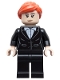 Minifig No: sh1039  Name: Pepper Potts - Black Suit, Reddish Orange Ponytail