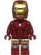 Minifig No: sh1048  Name: Iron Man - Mark 4 Armor, Large Helmet Visor, Light Nougat Head