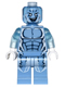 Minifig No: sh105  Name: Electro - Medium Blue Outfit, Trans-Medium Blue Head