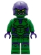 Minifig No: sh1066 Name: Green Goblin - Green Outfit, Dark Purple Hood Minifig No: sh1066 Name: Green Goblin - Green Outfit, Dark Purple Hood