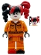 Minifig No: sh1080  Name: Harley Quinn - Prison Jumpsuit, Side Pockets, Pigtails, Roller Skates