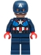 Minifig No: sh1093 Name: Captain America - Dark Blue Suit with Dark Blue Belt, Red Hands, Helmet Minifig No: sh1093 Name: Captain America - Dark Blue Suit with Dark Blue Belt, Red Hands, Helmet