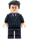 Minifig No: sh1114  Name: Bruce Wayne - Black Suit with Dark Blue Tie