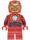 Minifig No: sh1143  Name: Iron Man - Reddish Orange and Dark Blue Armor
