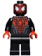 Minifig No: sh190  Name: Spider-Man (Miles Morales) - Red Webbing on Head, Red Hands