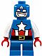 Minifig No: sh250  Name: Captain America - Short Legs
