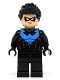 Minifig No: sh294  Name: Nightwing - White Eye Holes and Blue Chest Symbol