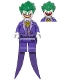 Minifig No: sh353  Name: The Joker - Long Coattails, Smile with Pointed Teeth Grin, Neck Bracket
