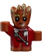 Minifig No: sh381  Name: Groot - Baby, Red Outfit with Zipper