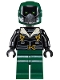 Minifig No: sh403  Name: Vulture - Dark Green Flight Suit, Black Bomber Jacket