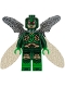 Minifig No: sh433  Name: Parademon - Dark Green, Collapsed Wings