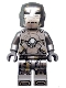 Minifig No: sh565  Name: Iron Man Mark 1 Armor (Trans-Clear Head)