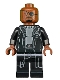 Minifig No: sh585  Name: Nick Fury - Gray Sweater and Black Trench Coat (Undetermined Legs Version)