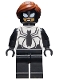 Minifig No: sh615  Name: Spider-Girl - Black and White Outfit