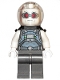 Minifig No: sh621  Name: Mr. Freeze, Pearl Dark Gray, Neck Bracket with 4 Angled Handles