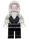 Minifig No: sh682  Name: Ghost Spider / Spider-Gwen, White Hood Basic Smooth