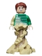 Minifig No: sh685  Name: Sandman - Green Outfit, Tan Sand Form with Swirling Base