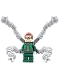 Minifig No: sh727  Name: Dr. Octopus (Otto Octavius) / Doc Ock - Dark Green Suit, Mechanical Arms (Bars, Plates Round)
