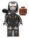 Minifig No: sh819  Name: War Machine - Pearl Dark Gray and Silver Armor with Backpack