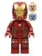 Minifig No: sh828  Name: Iron Man - Mark 50 Armor, Large Helmet Visor