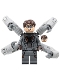 Minifig No: sh890  Name: Dr. Octopus (Otto Octavius) / Doc Ock - Dark Bluish Gray Outfit, Mechanical Arms